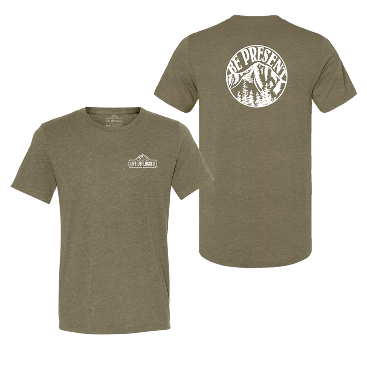 Be Present Mountain Triblend T-Shirt