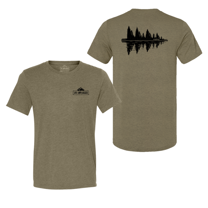 Lakeside Tree Reflection Triblend T-Shirt