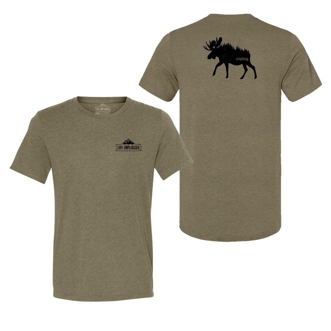 Moose In The Trees Triblend T-Shirt