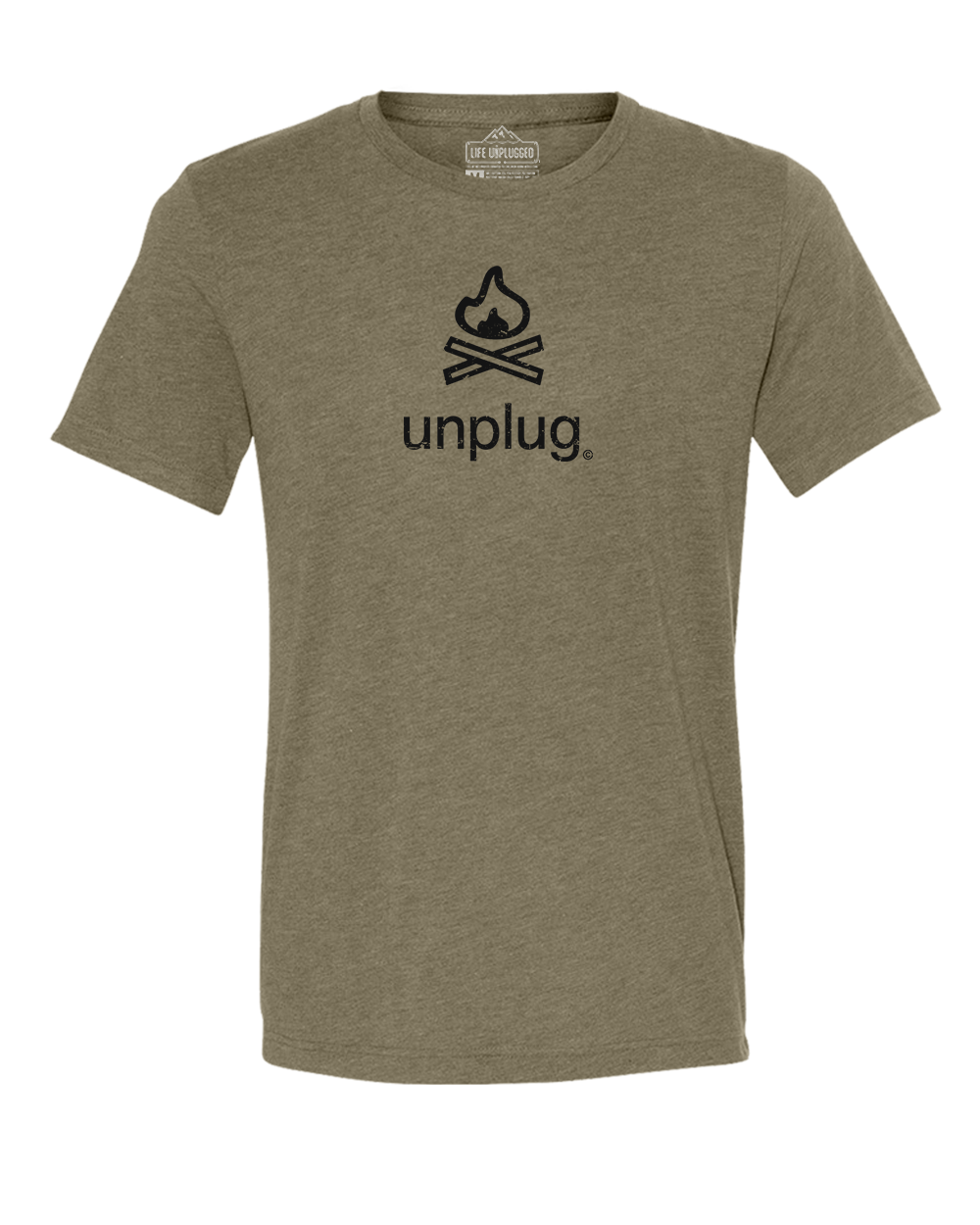 CAMPFIRE - BLACK Triblend T-Shirt 3XL - OLIVE BLOWOUT