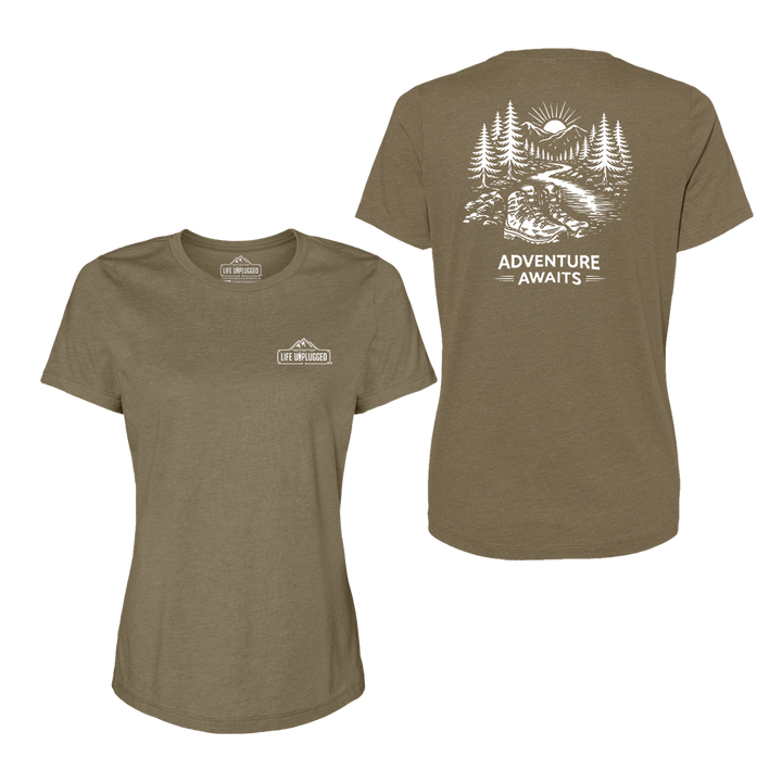 ADVENTURE AWAITS Women's T-Shirt