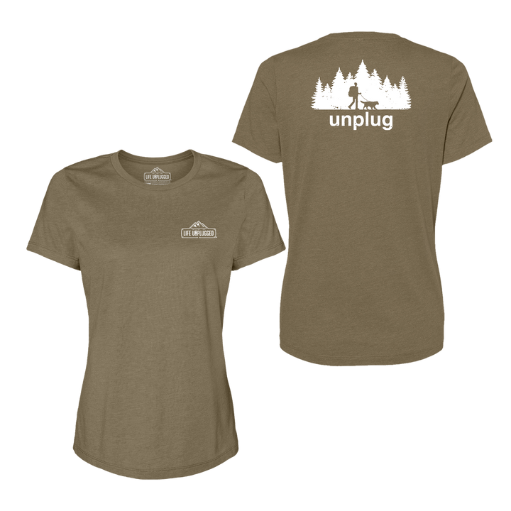 Dog Walks in the Woods Women's T-Shirt