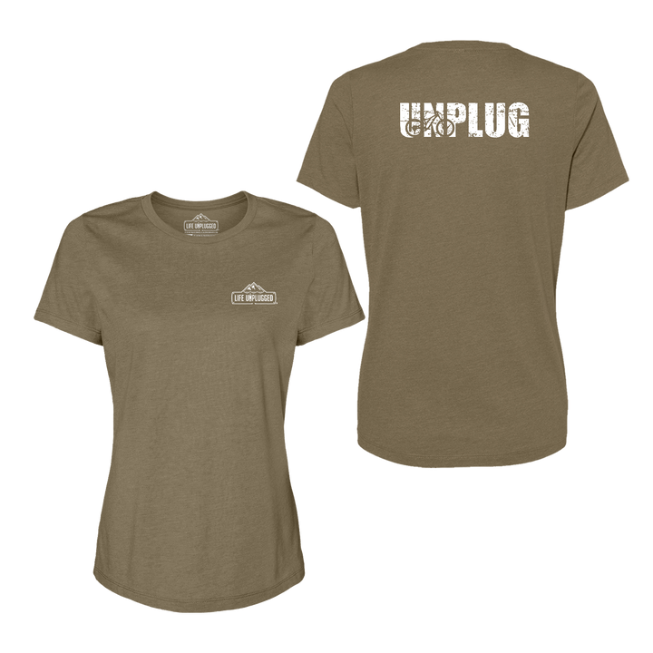 Unplug Mountain Bike Silhouette Women's T-Shirt