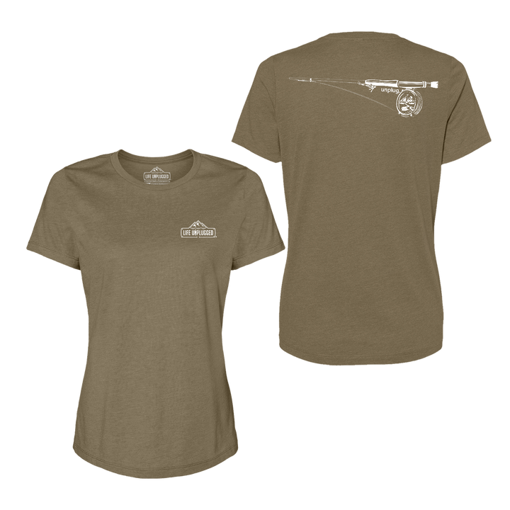 Fly Fishing Mountain Scene Women's T-Shirt