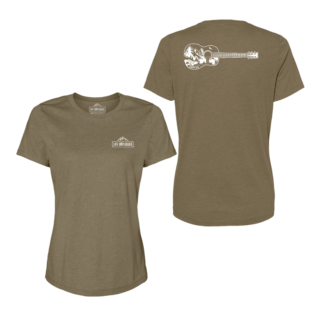 Guitar Mountain Scene Women's T-Shirt