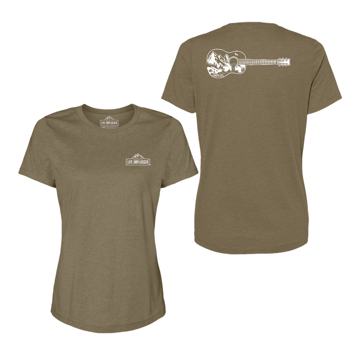 Guitar Mountain Scene Women's T-Shirt
