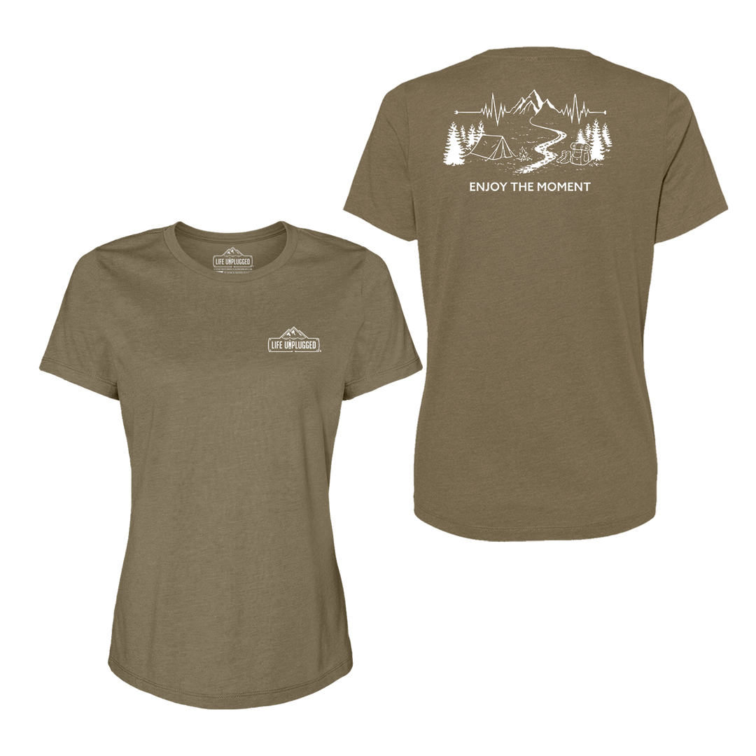 ENJOY THE MOMENT (MOUNTAIN SCENE) Women's T-Shirt