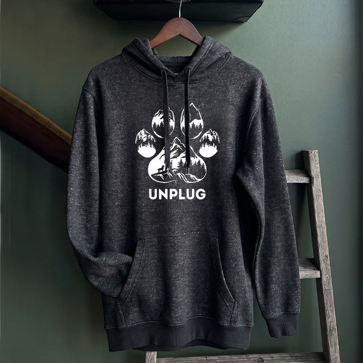 PAW PRINT MOUNTAIN SCENE Nantucket Super Soft Sweater Hoodie
