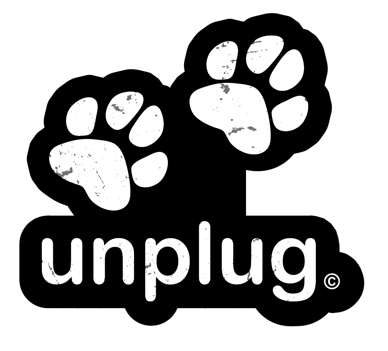 Life Unplugged Sticker Paw Print Vinyl Sticker – Life Unplugged