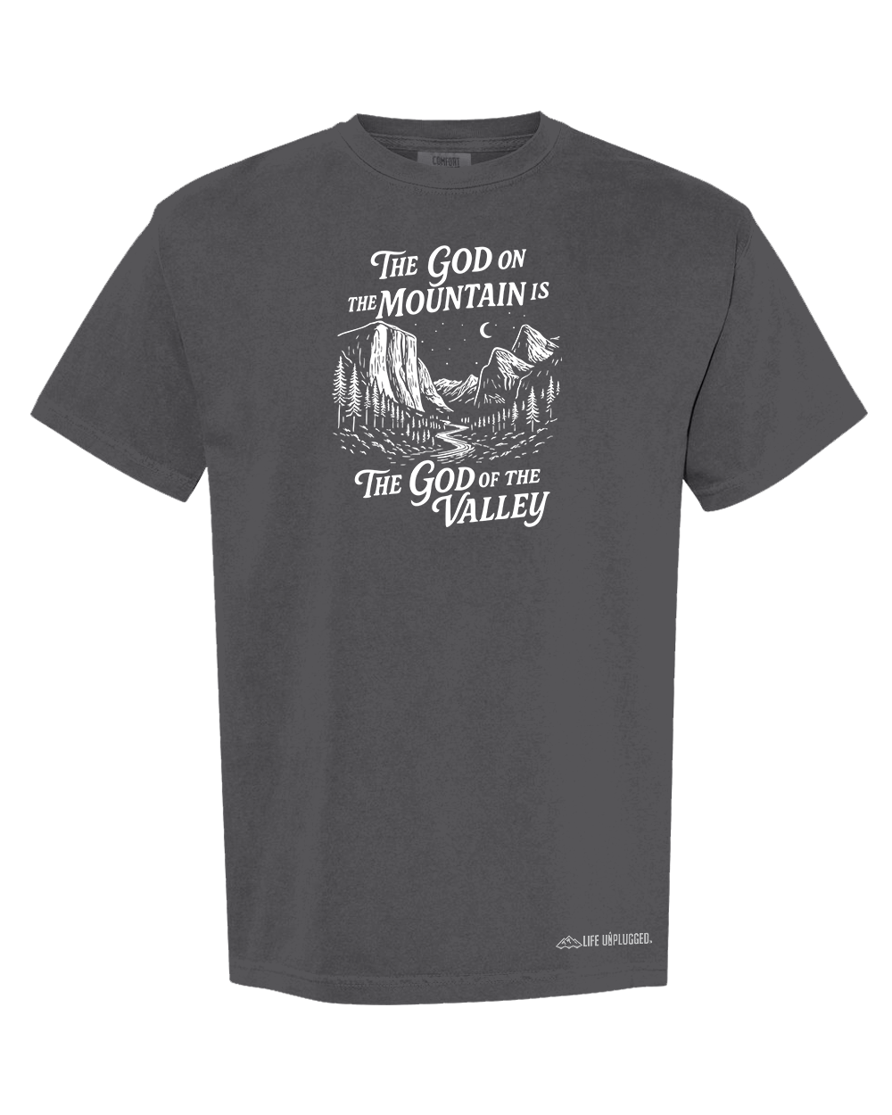 GOD ON THE MOUNTAIN Cotton T-Shirt powered by Comfort Colors®