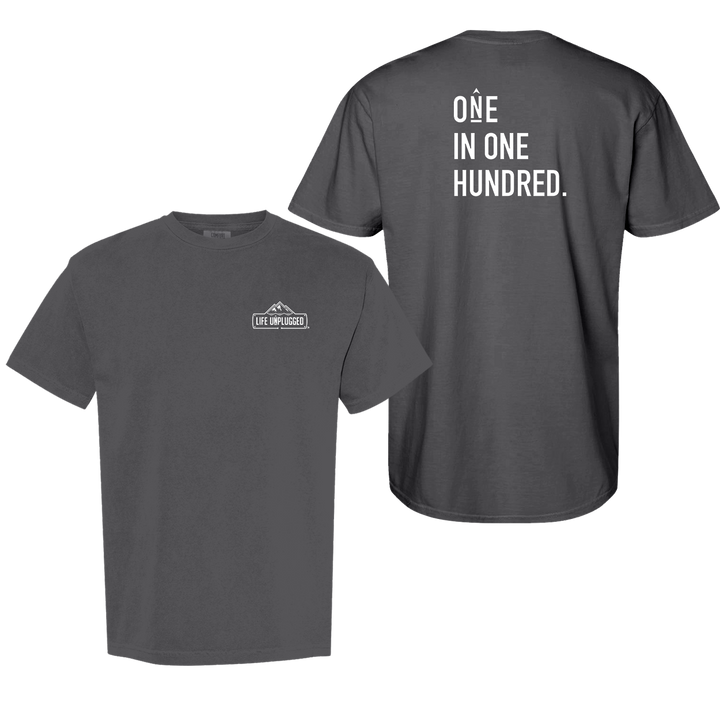 ONE IN ONE HUNDRED STACKED Cotton T-Shirt powered by Comfort Colors®