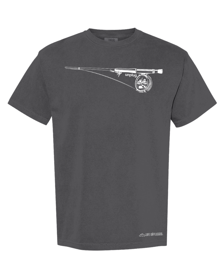 FLY FISHING MOUNTAIN SCENE Cotton T-Shirt powered by Comfort Colors®