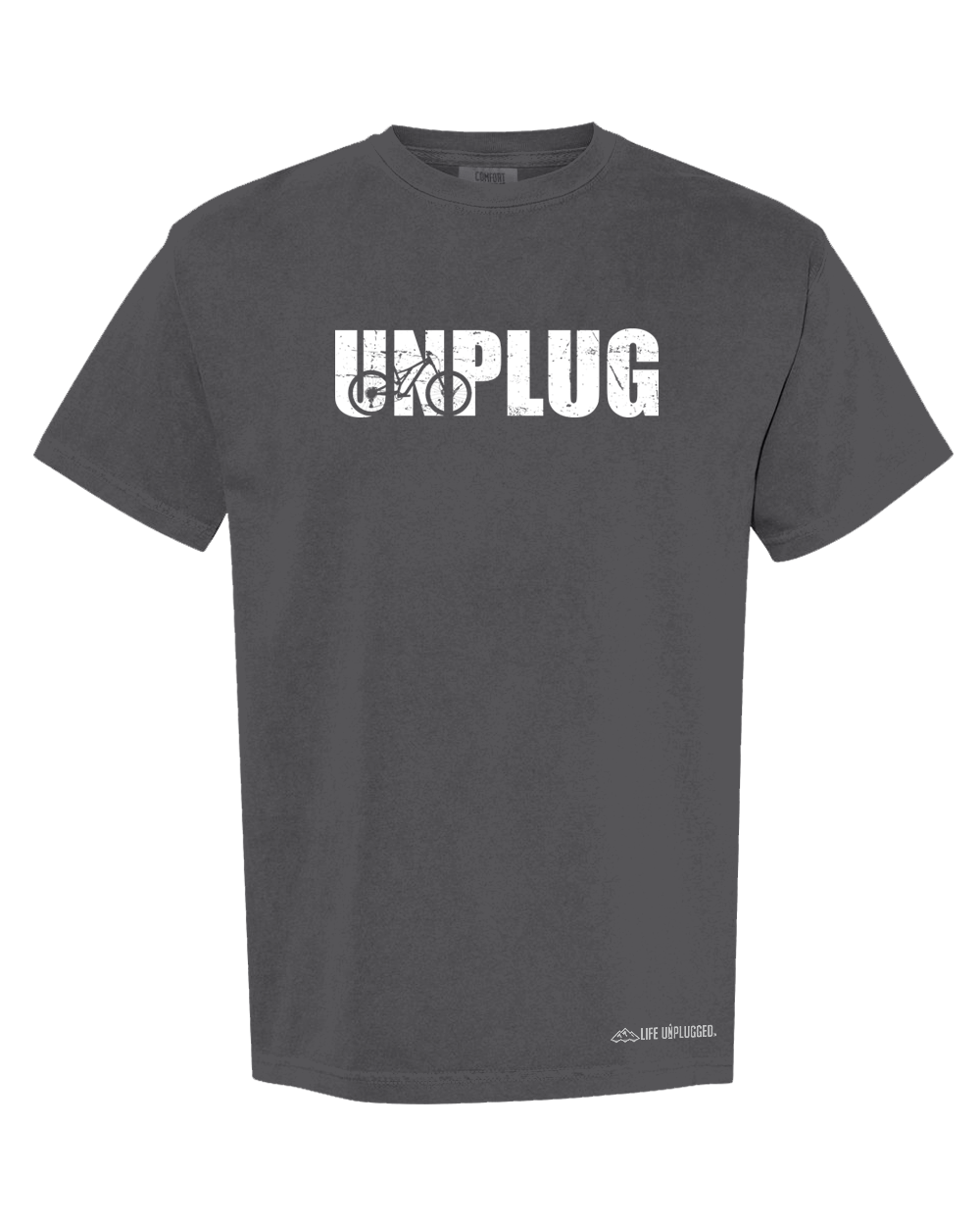 UNPLUG MOUNTAIN BIKE SILHOUETTE Cotton T-Shirt powered by Comfort Colors®