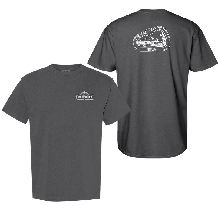 ROCK CLIMBING MOUNTAIN SCENE Cotton T-Shirt powered by Comfort Colors®