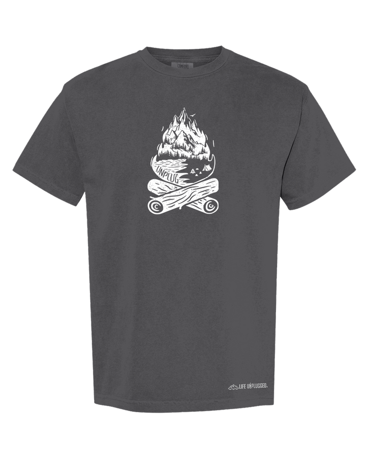 CAMPFIRE MOUNTAIN SCENE Cotton T-Shirt powered by Comfort Colors®