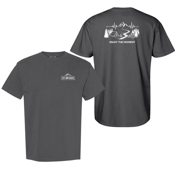 ENJOY THE MOMENT (MOUNTAIN SCENE)  Cotton T-Shirt powered by Comfort Colors®
