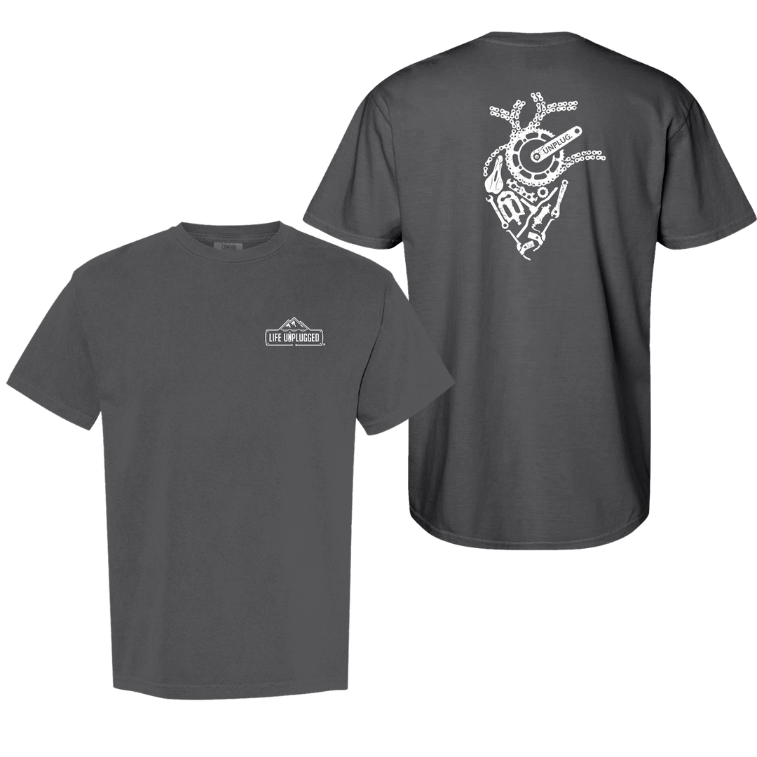ANATOMICAL HEART (BICYCLE PARTS) Cotton T-Shirt powered by Comfort Colors®