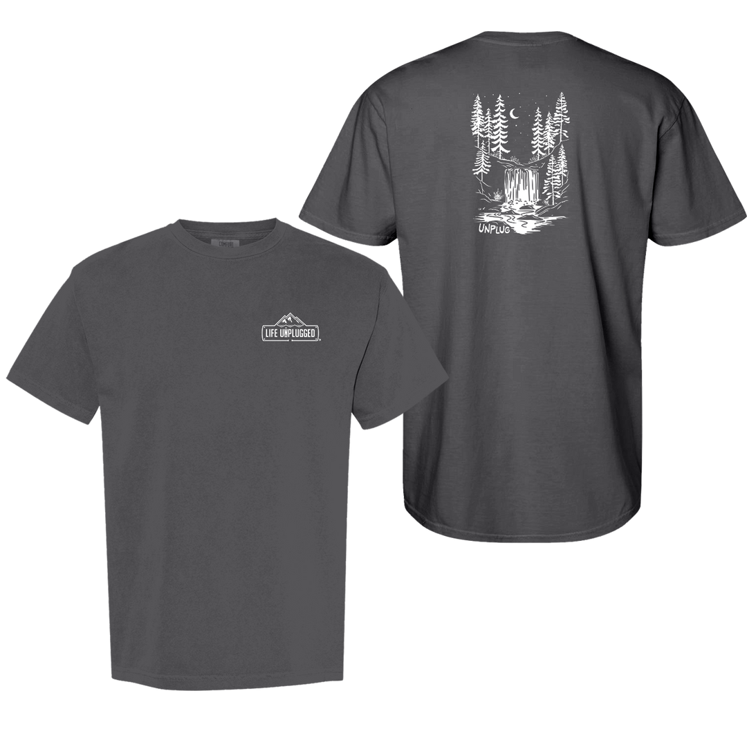 WATERFALL UNDER THE STARS Cotton T-Shirt powered by Comfort Colors®