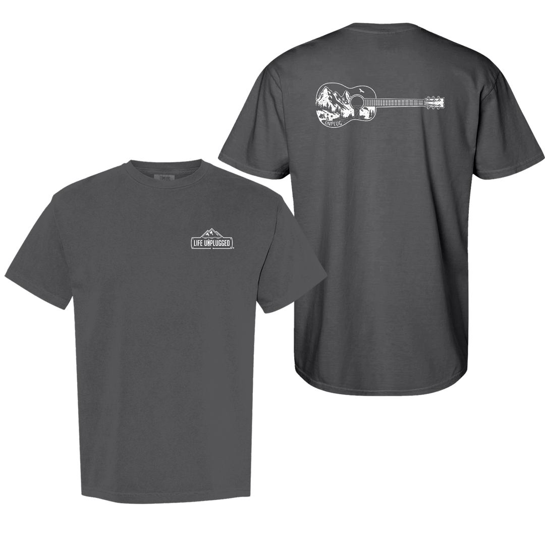 GUITAR MOUNTAIN SCENE Cotton T-Shirt powered by Comfort Colors®