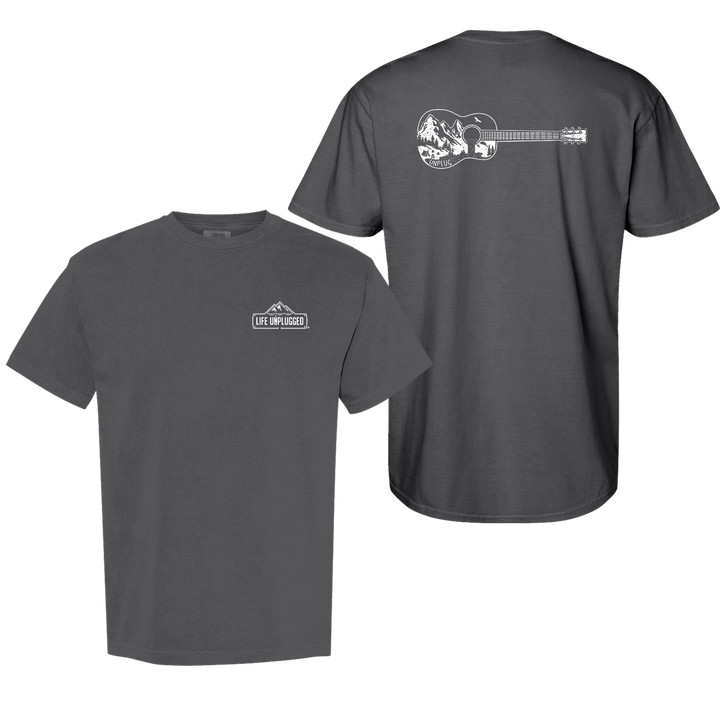GUITAR MOUNTAIN SCENE Cotton T-Shirt powered by Comfort Colors®