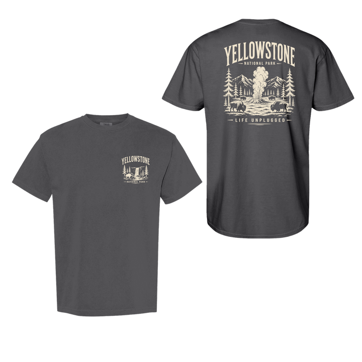 YELLOWSTONE NATIONAL PARK Cotton T-Shirt powered by Comfort Colors®