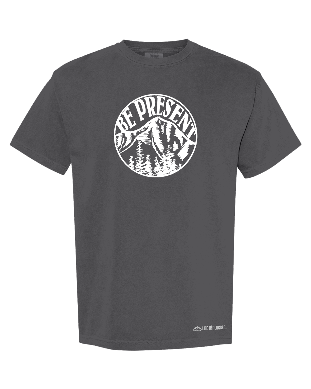 BE PRESENT MOUNTAIN Cotton T-Shirt powered by Comfort Colors®