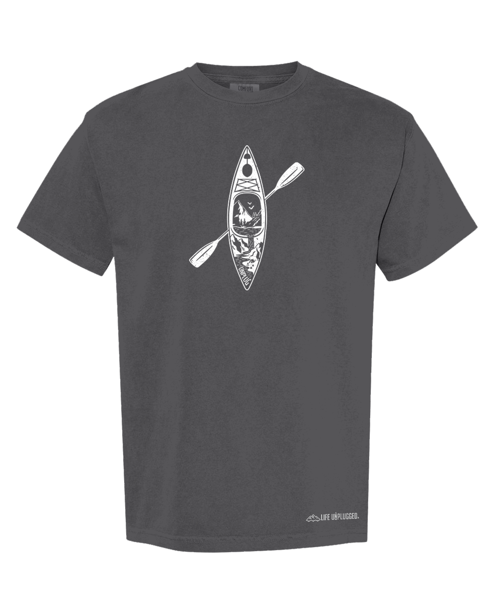 KAYAK MOUNTAIN SCENE Cotton T-Shirt powered by Comfort Colors®