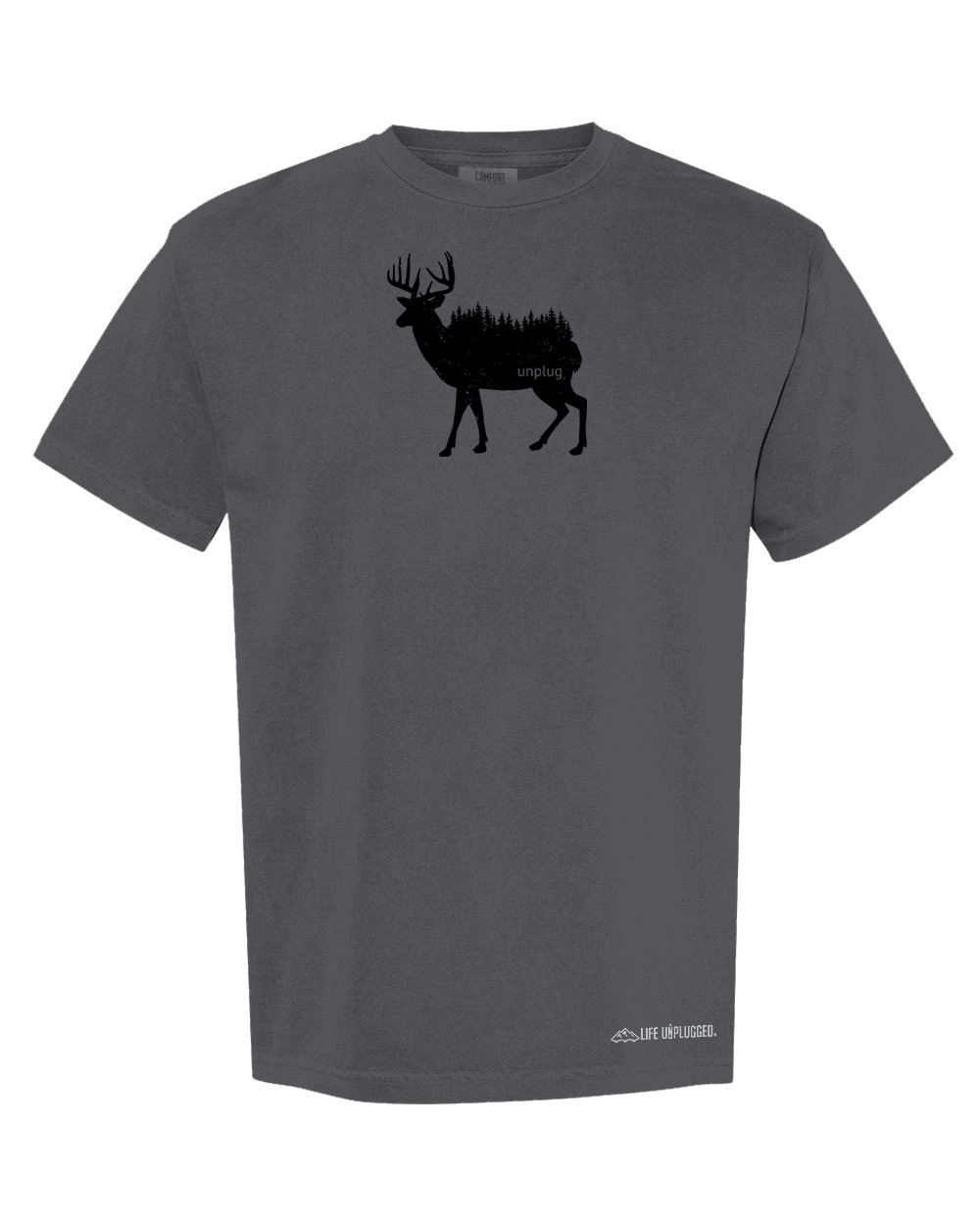 DEER IN THE TREES Cotton T-Shirt powered by Comfort Colors®