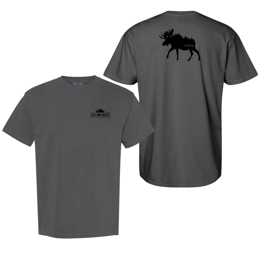 MOOSE IN THE TREES Cotton T-Shirt powered by Comfort Colors®