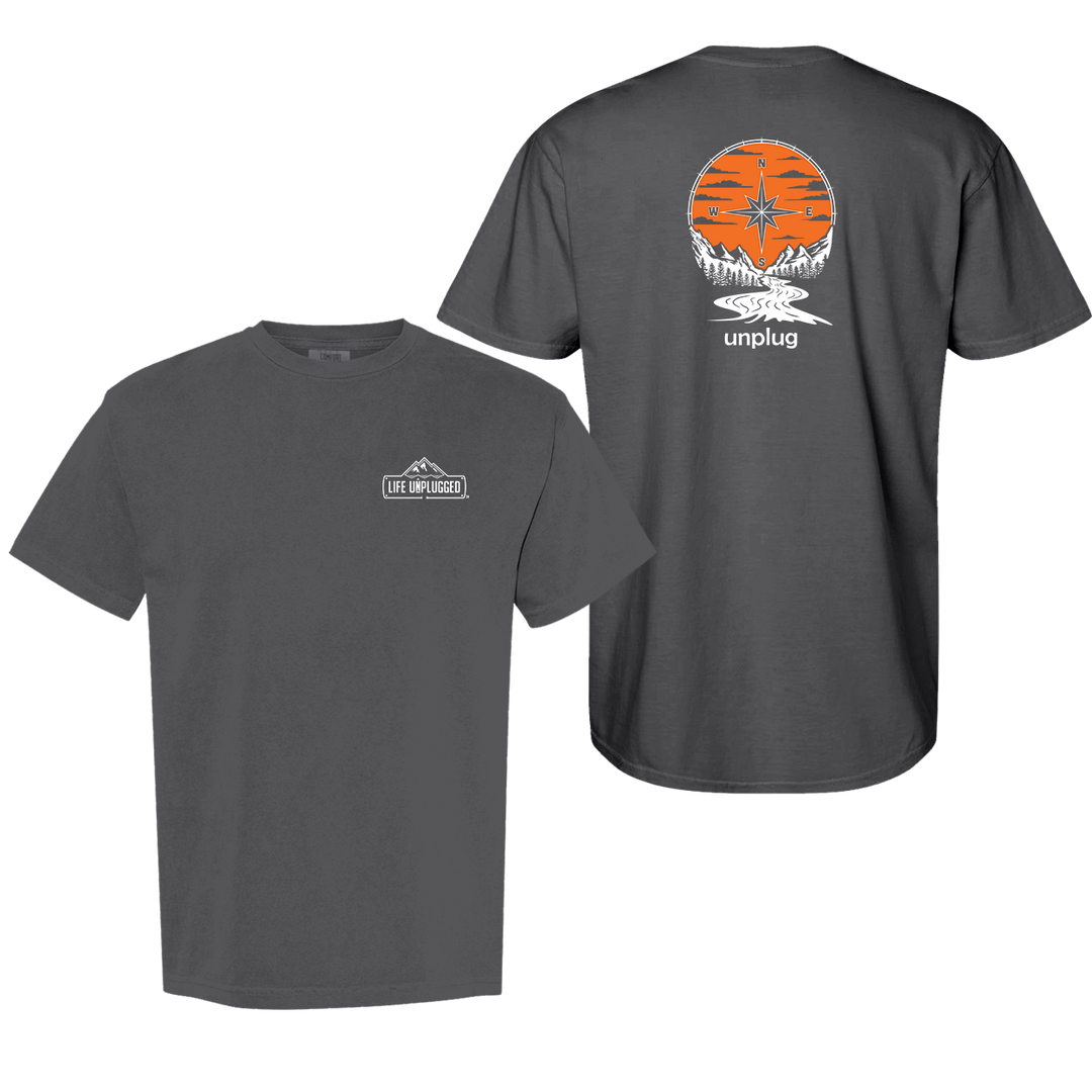 COMPASS SUNSET Cotton T-Shirt powered by Comfort Colors®