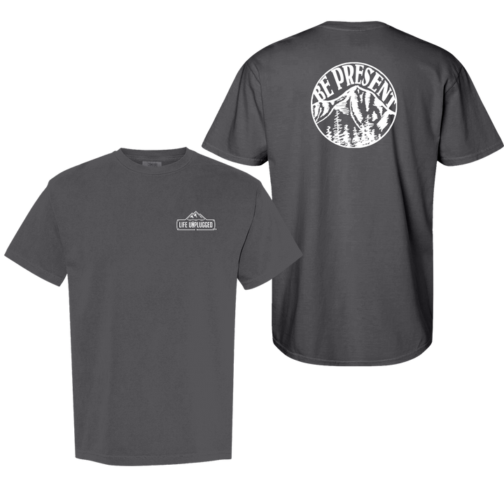 BE PRESENT MOUNTAIN Cotton T-Shirt powered by Comfort Colors®