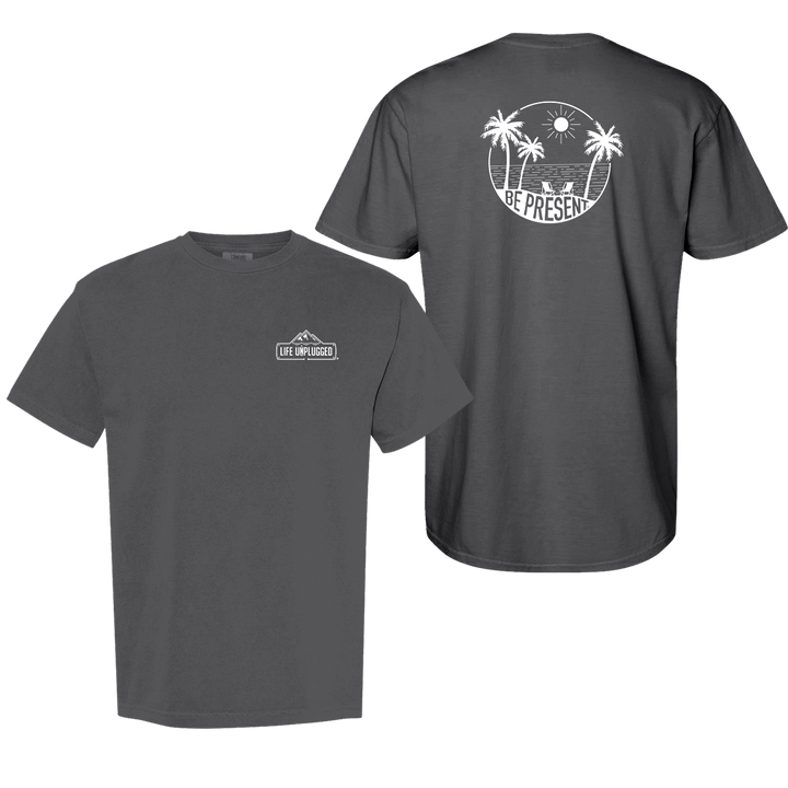 BE PRESENT BEACH Cotton T-Shirt powered by Comfort Colors®