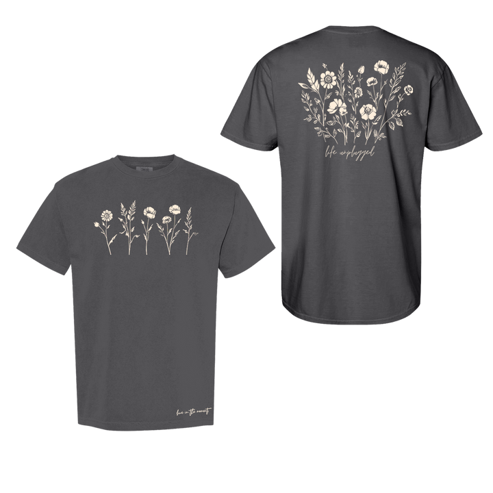 Live in the Moment Wildflower Cotton T-Shirt powered by Comfort Colors®