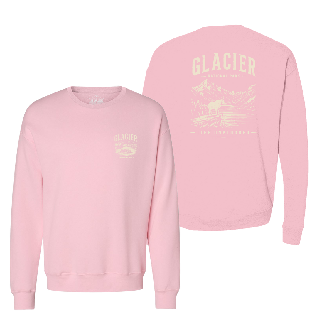GLACIER NATIONAL PARK Midweight Super Soft Crewneck