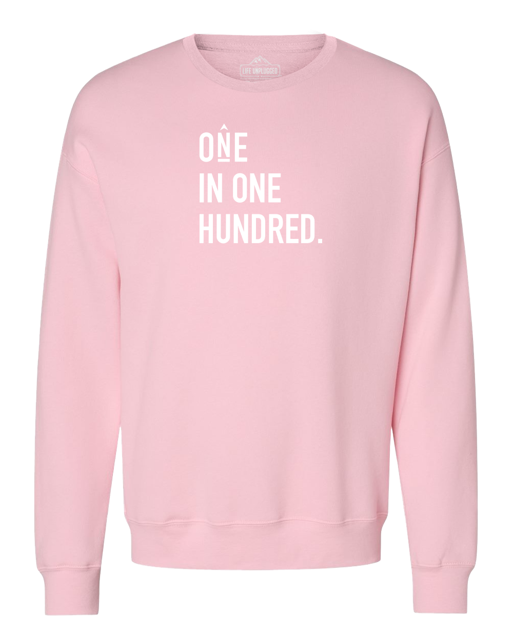 One In One Hundred Stacked Midweight Super Soft Crewneck Sweatshirt