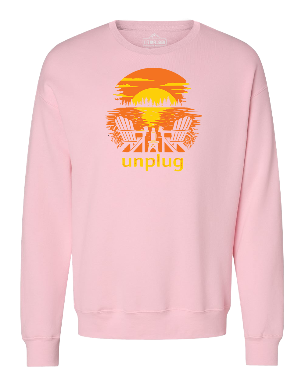 Chairs at Sunset Midweight Super Soft Crewneck Sweatshirt