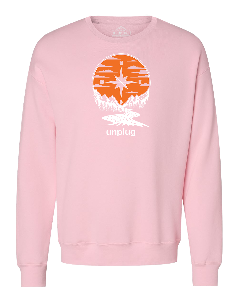 Compass Sunset Midweight Super Soft Crewneck Sweatshirt