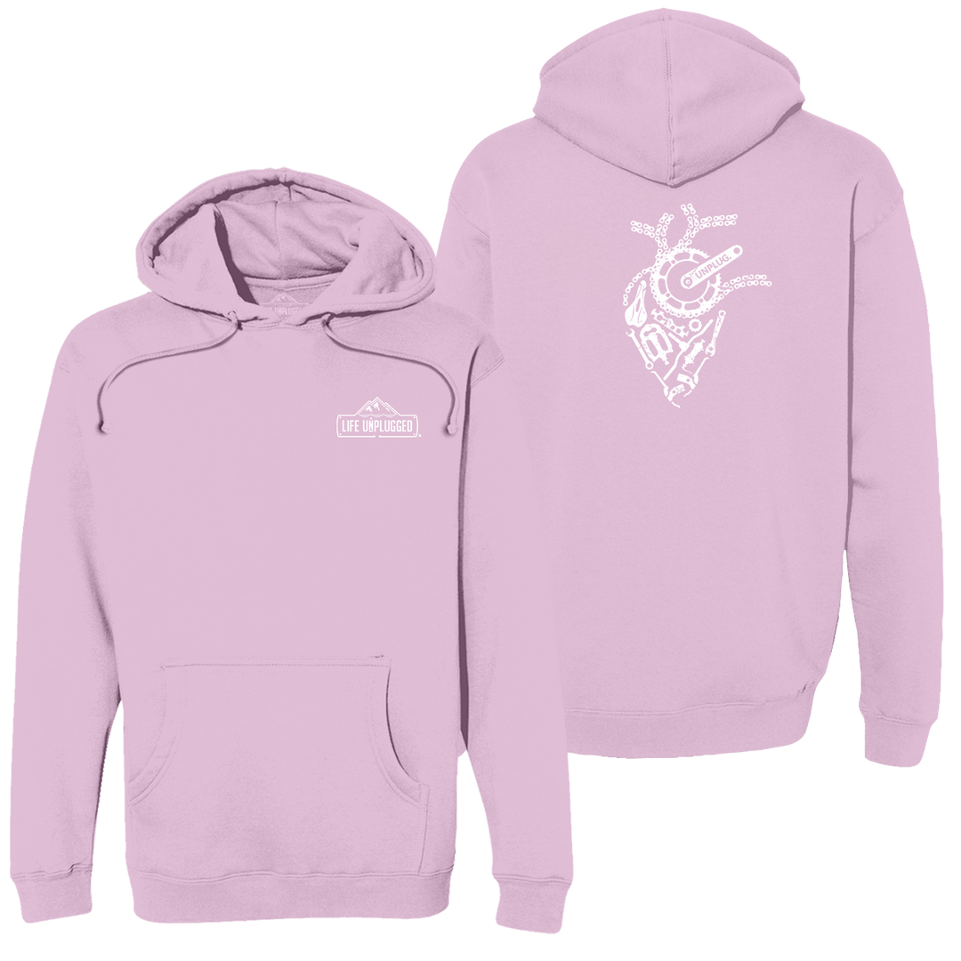Anatomical Heart (bicycle Parts) Heavyweight Hoodie