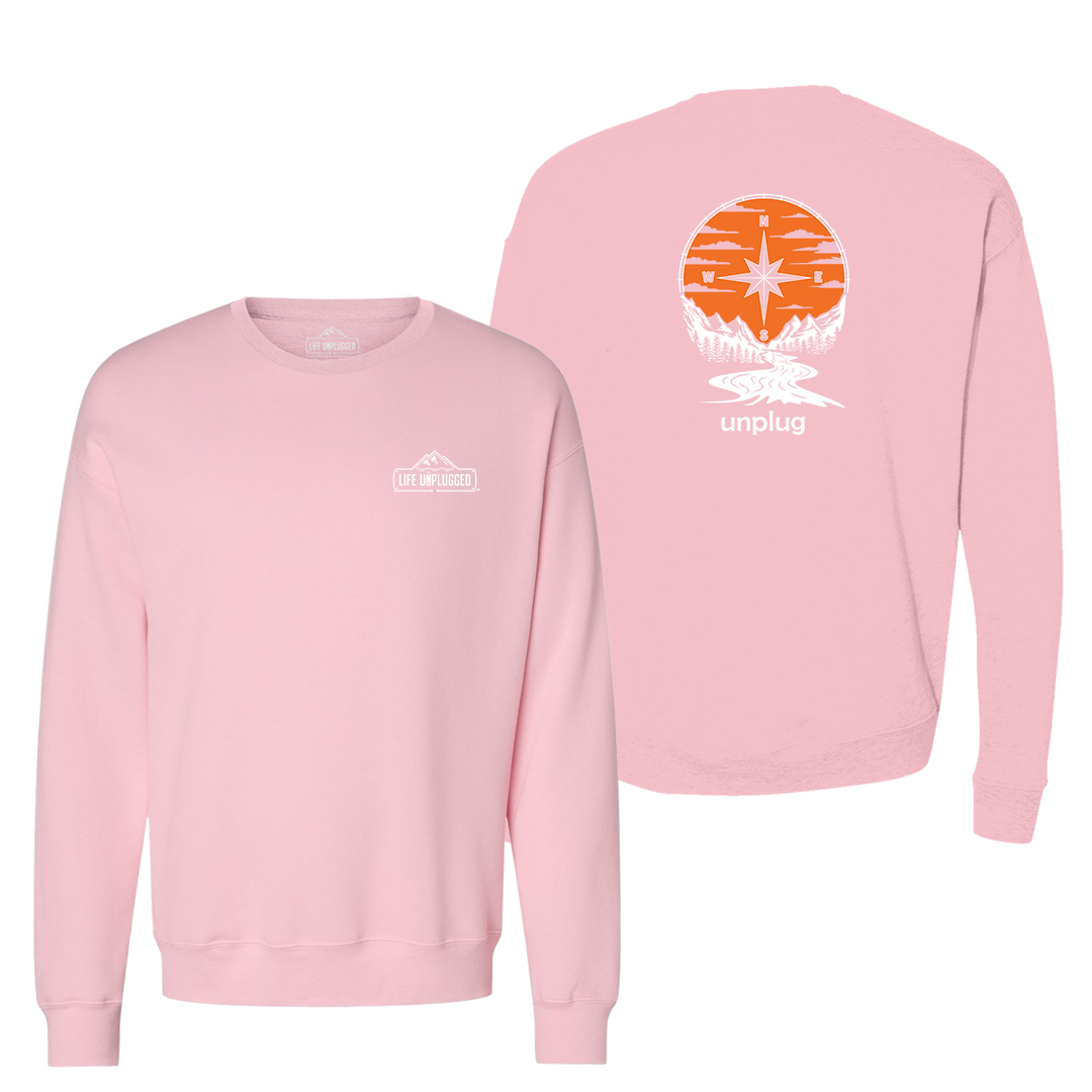Compass Sunset Midweight Super Soft Crewneck Sweatshirt