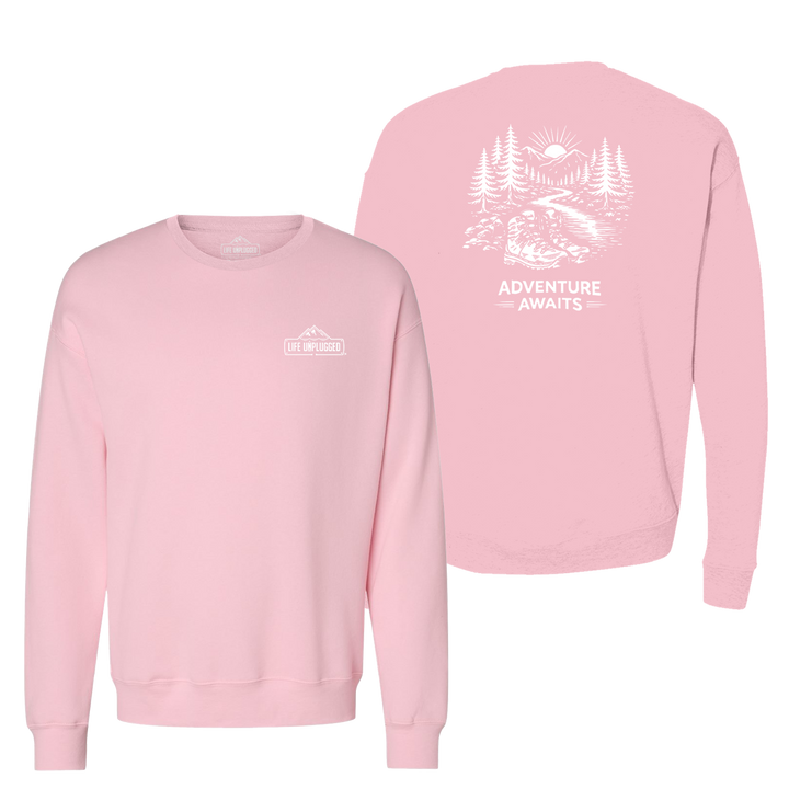 ADVENTURE AWAITS Midweight Super Soft Crewneck