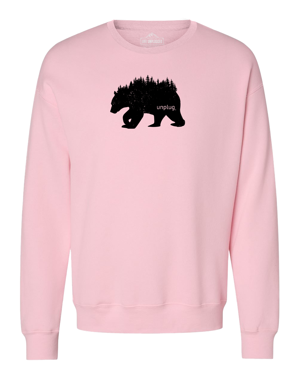 Bear In The Trees Midweight Super Soft Crewneck Sweatshirt