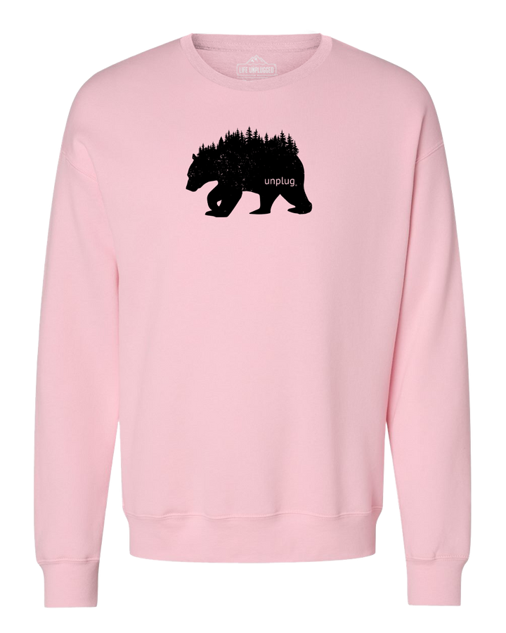 Bear In The Trees Midweight Super Soft Crewneck Sweatshirt