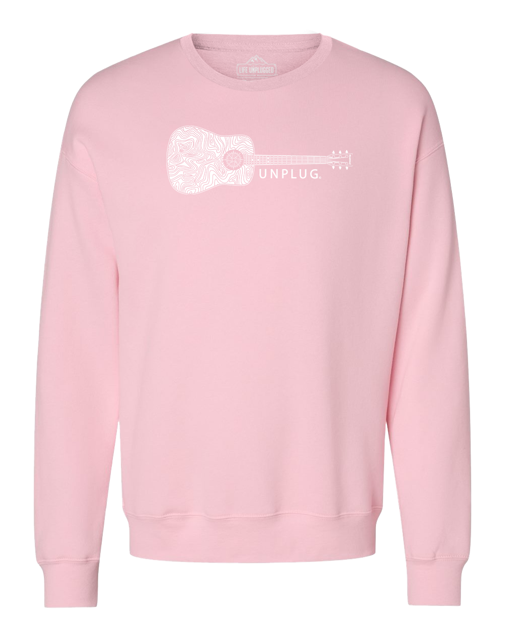 Guitar Mountain Scene Midweight Super Soft Crewneck Sweatshirt