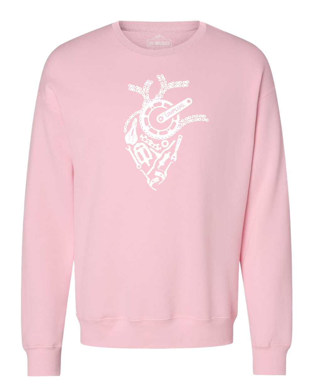 Anatomical Heart (Bicycle Parts) Midweight Super Soft Crewneck Sweatshirt