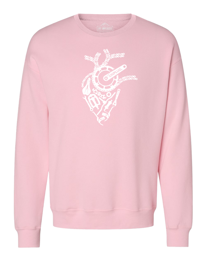 Anatomical Heart (Bicycle Parts) Midweight Super Soft Crewneck Sweatshirt