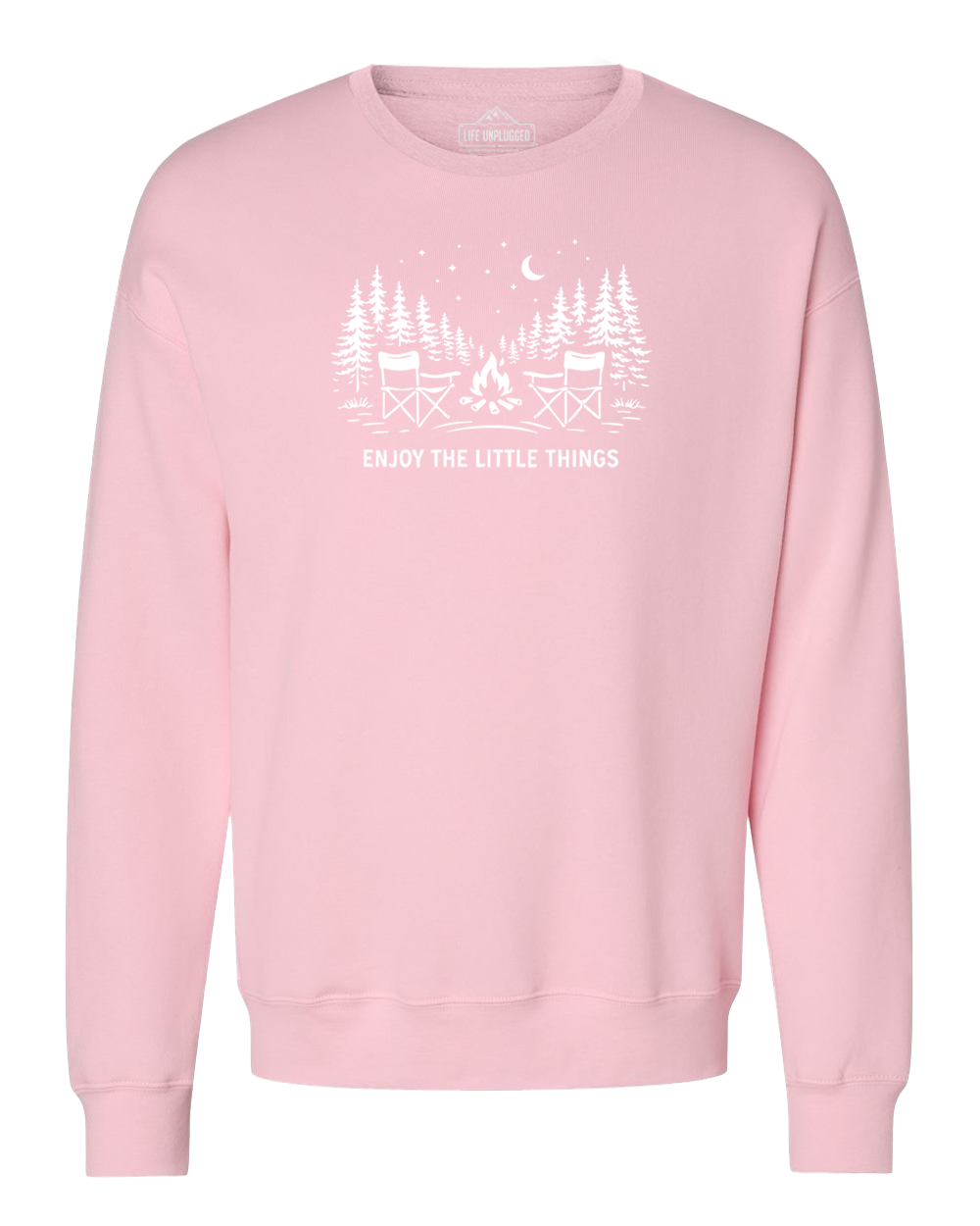 Enjoy The Little Things Campfire scene Midweight Super Soft Crewneck