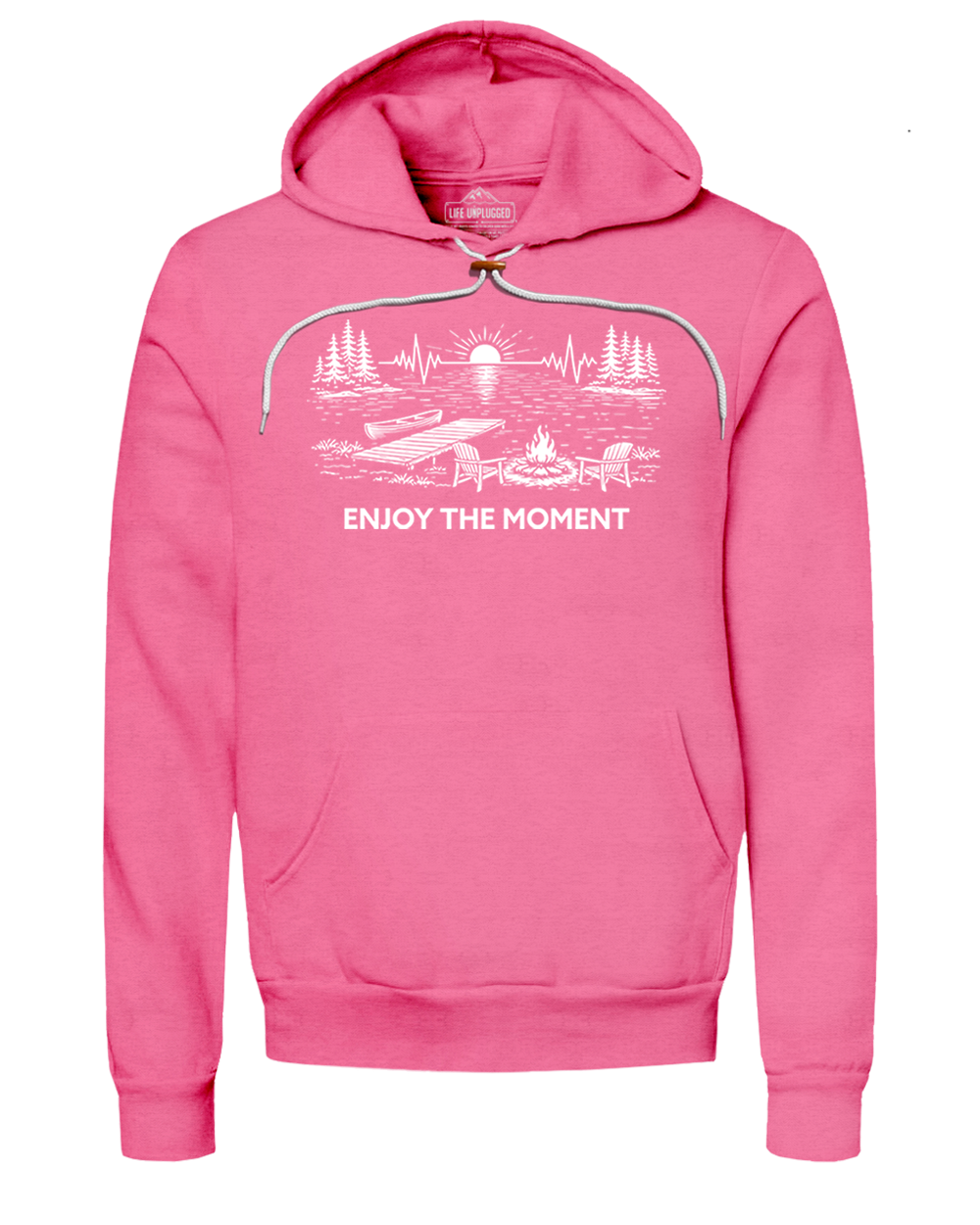 ENJOY THE MOMENT (LAKE SCENE) Super Soft Hoodie