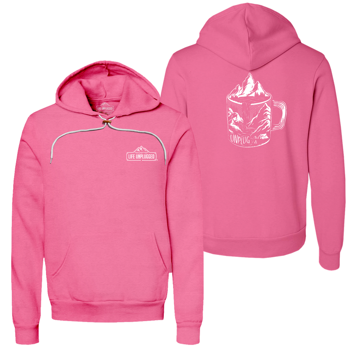 Coffee Mountain Scene Super Soft Hoodie