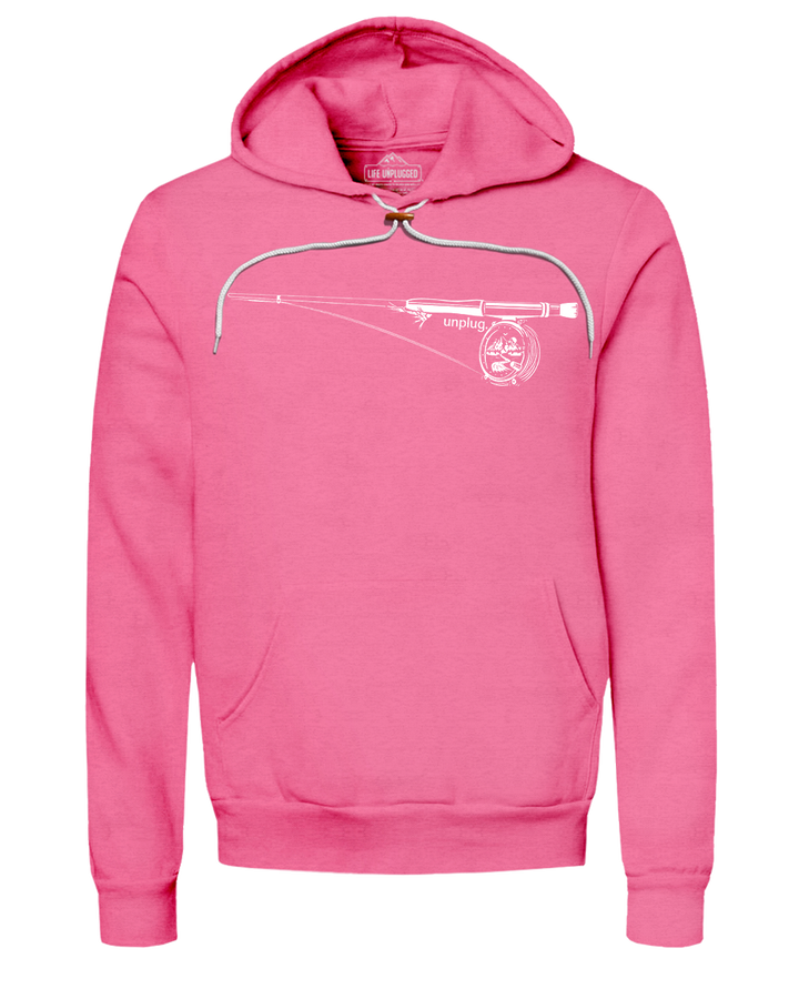 Fly Fishing Mountain Scene Super Soft Hoodie