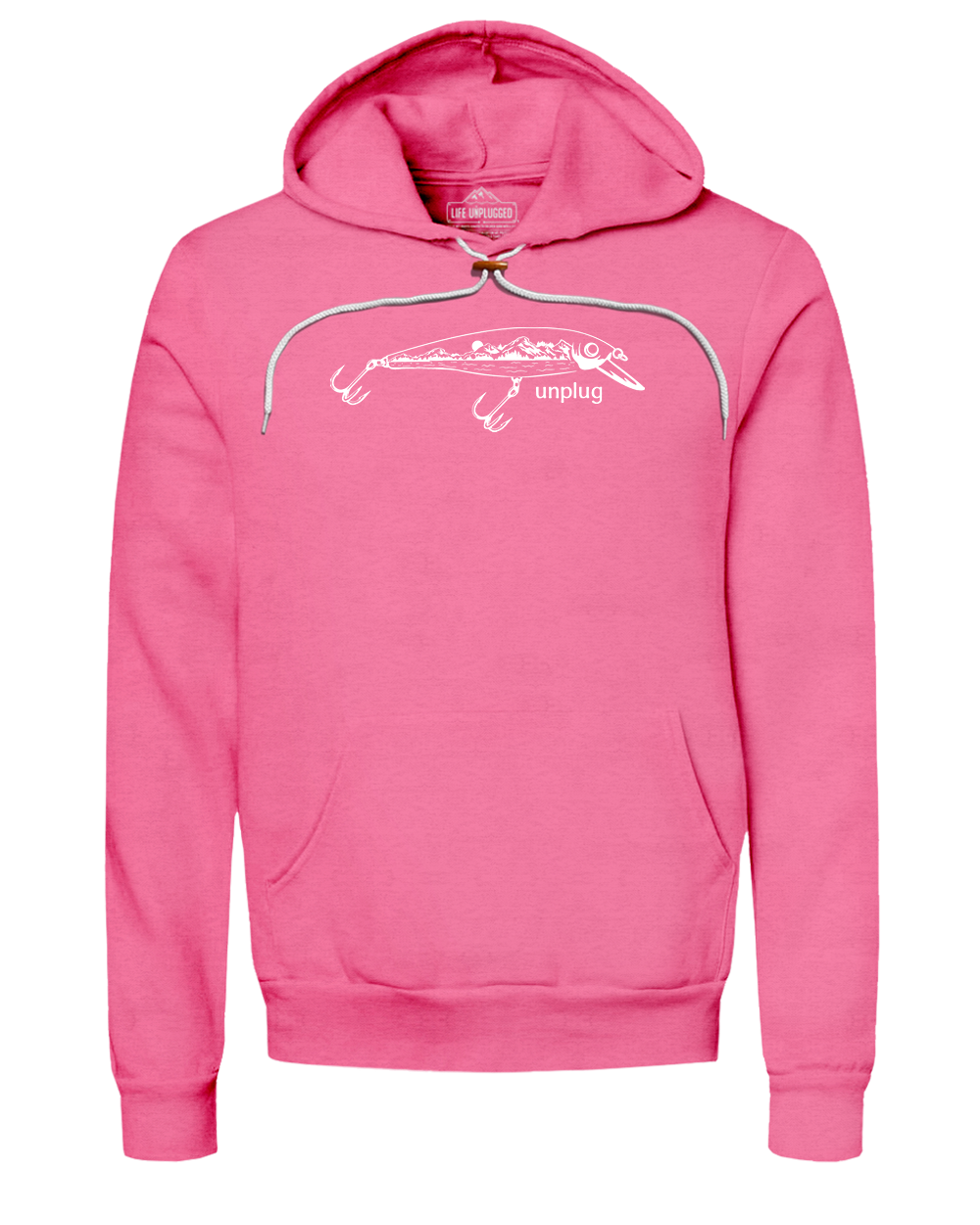 Fishing Lure Mountain Scene Super Soft Hoodie
